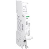 Auxiliary contact, Acti9 A9A, iSD, 1 C/O, 100mA to 6A, 24VAC to 415VAC, 24VDC to 130VDC
