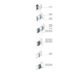 Base module swith cable Neutral top 100A