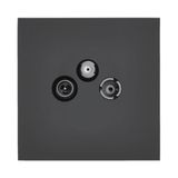 Art d'Arnould Epure universe TV-FM-SAT socket - matte black