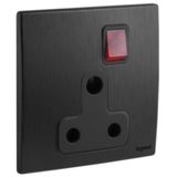 281129BB Mallia Senses 1 gang BS switched socket outlet with indicator - 15A