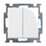 2006/6/6 UC-94-507 Cover Plates (partly incl. Insert) Rocker/button Alternating-/alternating switch alpine white - Basic55