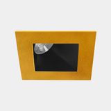 Downlight Play Deco Asymmetrical Square Fixed 17.7W LED warm-white 3000K CRI 90 33.7º Gold/Black IP54 1554lm