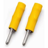 Test socket insulated 2.3 mm Ø yellow