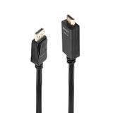 3m Display Port to HDMI 4K30Hz Adapter Cable Connects a single DisplayPort device to a single HDMI® Display with a maximum resolution of 3840x2160@30Hz