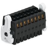 1-conductor female connector, 2-row CAGE CLAMP®, black