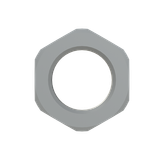 GMN-M16 LOCKNUT PA6 M16X1.5 GRY