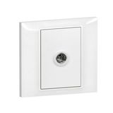 Belanko S single TV socket, female type - White