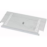 Partition, circuit breaker connection-/busbar top area, form 2b, WxD=600x400mm