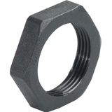 Lock nut polyamide M50x1.5 Black RAL 9005