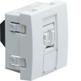 Priza date RJ45 categorie 5e FTP, alb, 2M