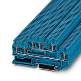 Double-level spring-cage terminal block