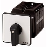 On-Off switch, 6 pole + 1 N/O + 1 N/C, 63 A, 90 °, rear mounting