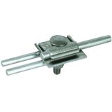 FS clamp (air-term. rod clamp) D 10mm Al f. 2-fold connection f. Rd 8-