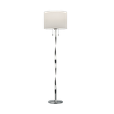 Nandor floor lamp E27 + LED brushed steel