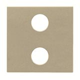 N2221.2 CV Cover plate for Switch/push button Central cover plate Champagne - Zenit