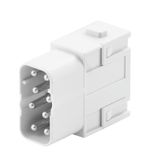 Module insert for industrial connector, Series: ModuPlug, PUSH IN with