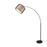 Burton floor lamp curve E27 matt black