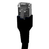 Patchcord RJ45 shielded Cat.6a 10GB, LS0H, black,   2.0m