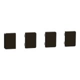 Pushbutton sensor Flex, KNX, system design, 4-fold, rocker, mocha metallic