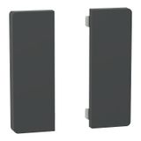 Push button sensor Flex, KNX, system design, 2-fold, rocker, anthracite