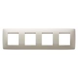 ONE INTERNATIONAL PLATE - IN TECHNOPOLYMER - 2+2+2+2 MODULES HORIZONTAL - IVORY - CHORUSMART