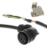 1S series servo motor power cable, 50 m, with brake, 400 V: 400 W to 3 AA045323M