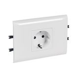 PRISE SPEC. DLP SUPPORT COUV 85 INTEGREE SCHUKO 2P+T  BORNES AUTOMATIQUES