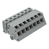 1-conductor female connector, angled CAGE CLAMP® 2.5 mm² gray