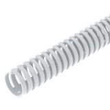 VF 40 rws  Connecting channel, HF, flexible, dia. 40mm, pure white Polypropylene