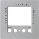 Thermostat time-controlled, with centre plate, S.1, polar white glossy