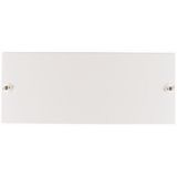 Front plate blind for 24 Module units per row, 1 row, white