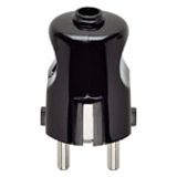 2P+E 16A S31 axial plug black