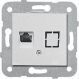 Novella-Trenda Silver One Gang Data Socket (CAT6)