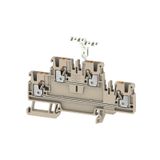 Multi-tier modular terminal, PUSH IN, 2.5 mm², 800 V, 24 A, Number of 