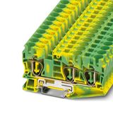 Spring cage ground terminal block