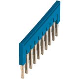 PLUG-IN BRIDGE, 10POINTS FOR 4MM² TERMINAL BLOCKS, BLUE