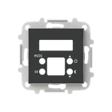 8540.5 NS Cover plate for digital thermostat - Soft Black for Thermostat Central cover plate Black - Sky Niessen