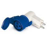 ADAPTOR 90° IEC309 - GERMAN PLUG