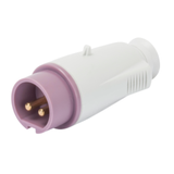 STRAIGHT PLUG - IP44 - 3P 32A 20-25V 50-60HZ - VIOLET - n.r. - SCREW WIRING