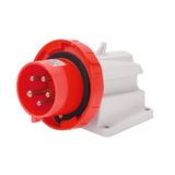 90° ANGLED SURFACE MOUNTING INLET - IP67 - 3P+E 16A 380-415V 50/60HZ - RED - 6H - SCREW WIRING