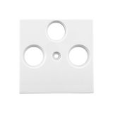 TV cover for HSBK, antenna box, 3-hole, white