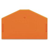 End and intermediate plate 2.5 mm thick orange