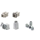 Industrial connectors (set), Series: HA, Screw connection, Size: 1, Nu