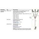 Three-pole earthing and short-circuiting cable 95mm² with crimped cabl