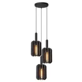 Lucide RAFAL - Hanging lamp - Ø 50 cm - 3xE27 - Gray