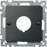 Central plate for command devices, anthracite, System M