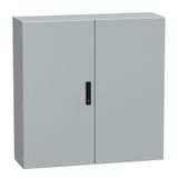 Spacial CRNG 2 plain door w/o mount.plate. H1000xW1000xD300 IP55 IK10 RAL7035