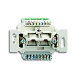 0221/12-507 Flush Mounted Inserts Cat 6 RJ45 8(8) 1gang white