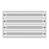 Modular chassis 4-12K, 4-rows, complete