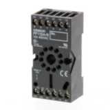 Socket, DIN rail/surface mounting, 11-pin, screw terminals (IEC/VDE).
